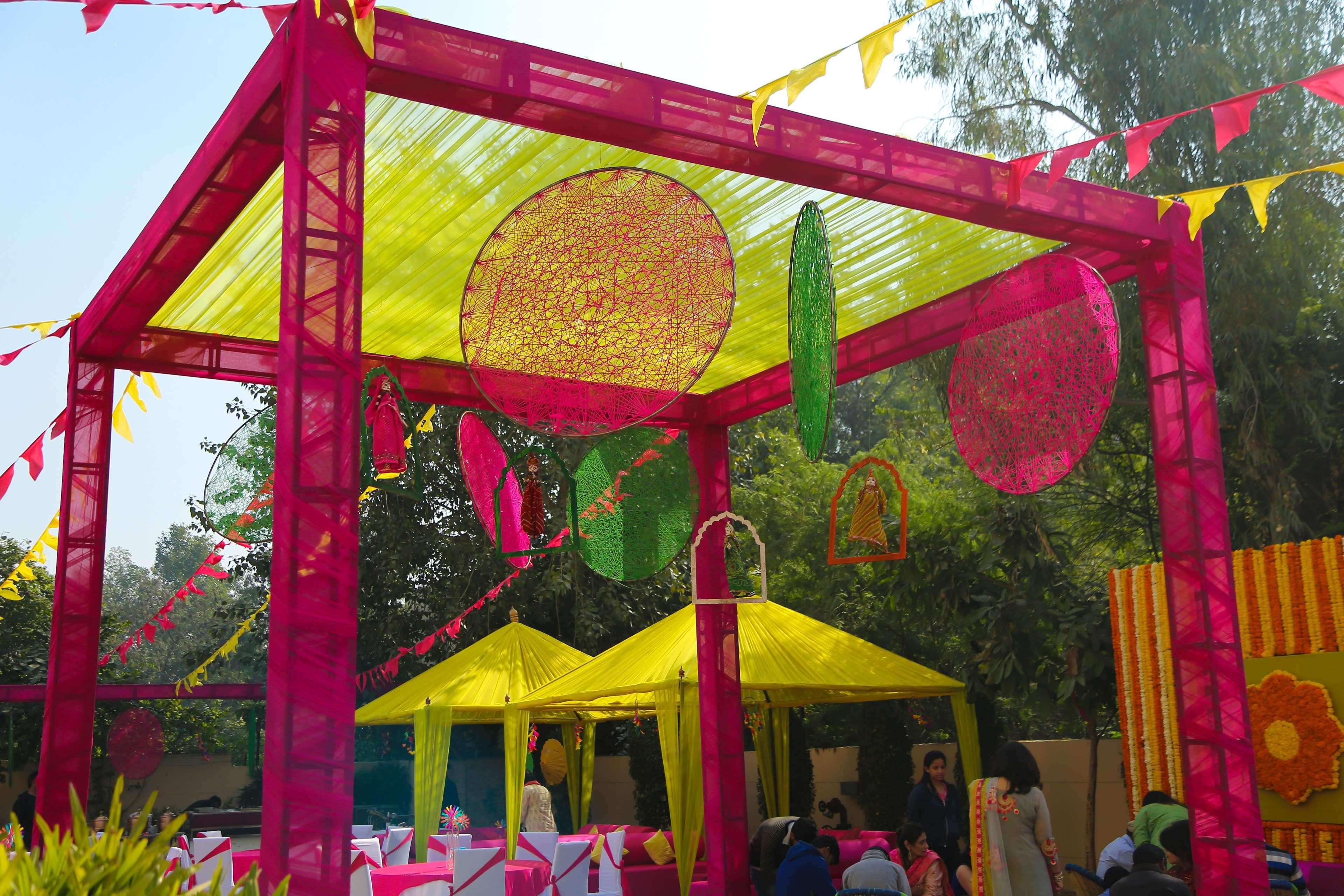 Hyatt Place Gurgaon Udyog Vihar Eksteriør billede A tent at a wedding in India
