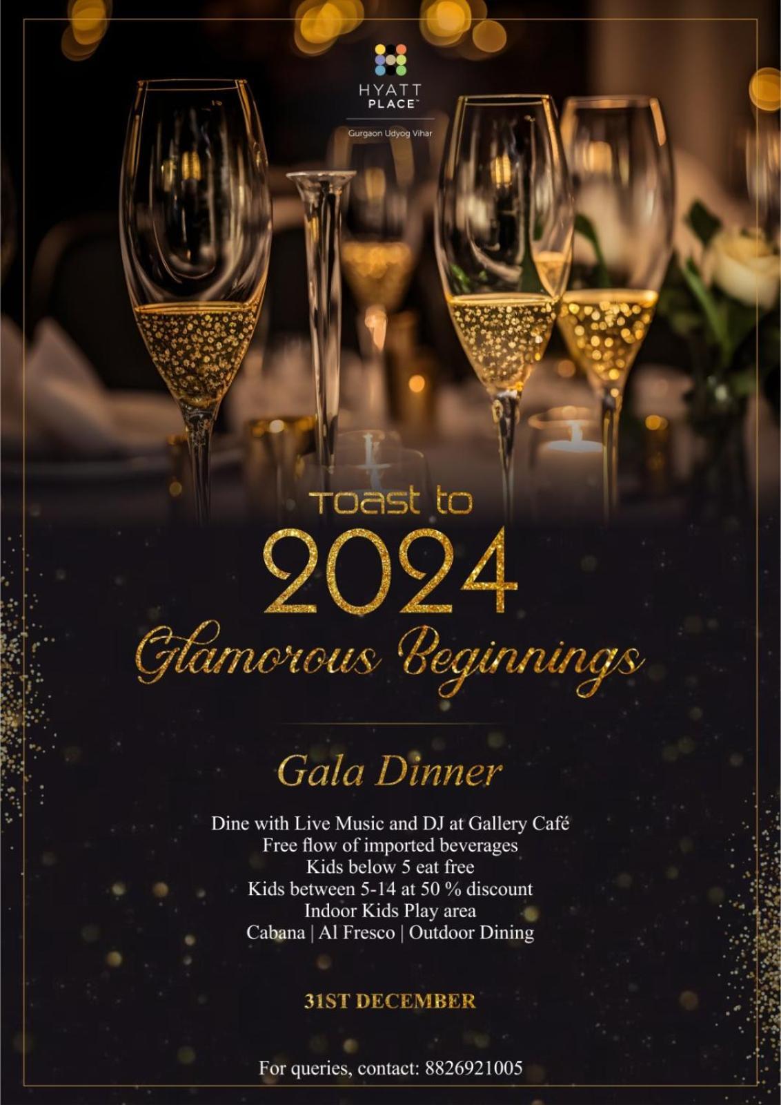 Hyatt Place Gurgaon Udyog Vihar Eksteriør billede New Year's Eve Gala Dinner at Gallery Cafe